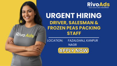 Jobs in Kanpur: Recruitment for Commercial Vehicle Driver Salesman and Packing Labor in Fazalganj