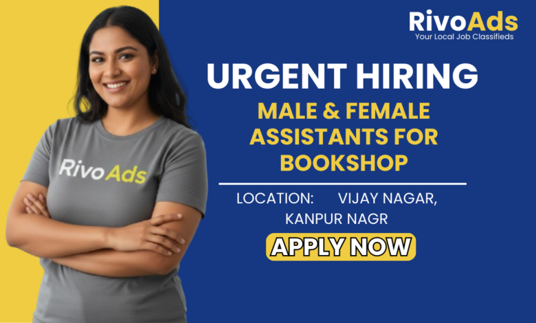Jobs in Kanpur: Recruitment for Male and Female Staff at Progressive Book Center Vijay Nagar Kanpur