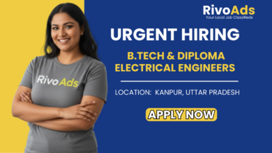 B.Tech Electrical and Diploma Electrical Jobs in Kanpur Railway Projects