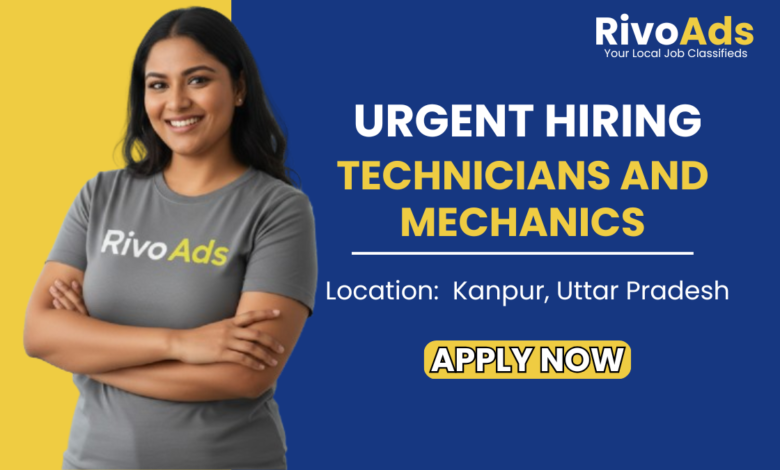 Jobs in Kanpur: Tyre Shop Technician and Mechanic Hiring RivoAds