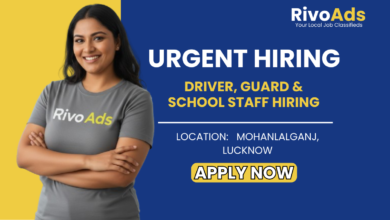 Jobs in Lucknow: Hiring School Driver Guard and Sweeper in Alambagh and Mohanlalganj Lucknow