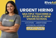 Jobs in Lucknow: Hiring Experienced TGT PGT and Primary Teachers in Jankipuram Extension Lucknow
