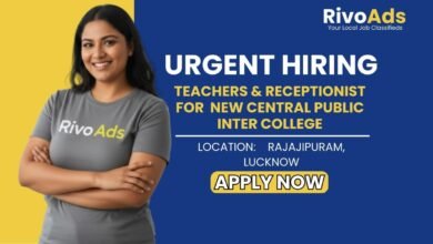 Jobs in Lucknow: Hiring English Medium Teachers for Nursery to Class 8 in Rajajipuram Lucknow