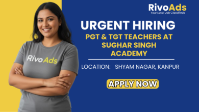 Sughar Singh Academy Kanpur Hiring Biology Economics Maths Science Teachers Jobs in Kanpur