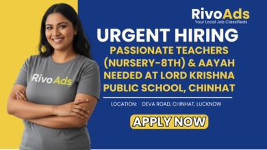 Jobs in Lucknow Teacher and Aayah vacancy Lord Krishna Public School Deva Road Chinhat
