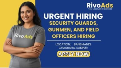 Apply Now Urgent Hiring Security Guards, Gunmen, and Field Officers Hiring Location: Bansmandi Chauraha, Kanpur RivoAds Your Local Job Classifieds