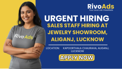 Jobs in Lucknow Jewelry Showroom Sales Boy and Girl vacancy Aliganj