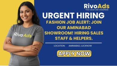 Jobs in Lucknow Clothing Showroom Salesman Salesgirl Helper vacancy Aminabad