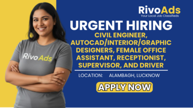 Jobs in Lucknow Civil Engineer Interior Designer AutoCAD and Office Staff vacancy Alambagh
