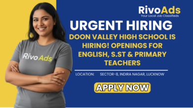 Jobs in Lucknow Teaching vacancy Doon Valley High School English SSt Primary Indira Nagar
