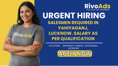 Jobs in Lucknow Salesman vacancy Shop No 5 Siddhnath Temple Yahiyaganj