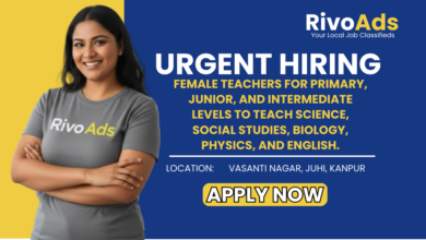 Jobs in Kanpur Female teacher vacancies for Science Social Studies and Biology at Mother India Convent Juhi Jobs in Kanpur