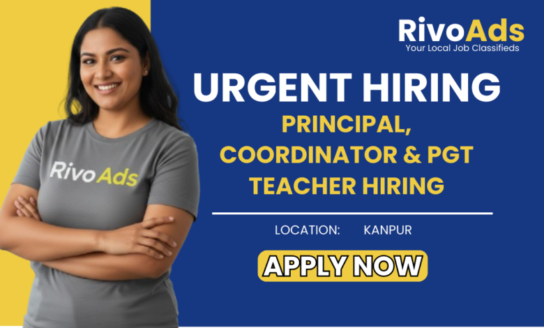 Jobs in Kanpur school leadership and teaching vacancies via job consultant
