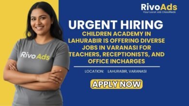 Jobs in Varanasi Children Academy PGT TGT Teacher and Office Staff Vacancy