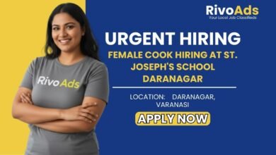 Jobs in Varanasi: Hiring Female Cook for St. Joseph's School Daranagar Varanasi