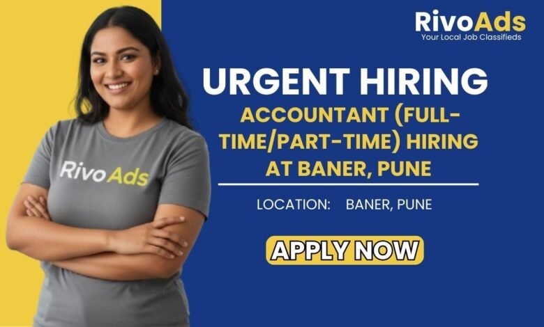 Jobs in Pune Accountant vacancy at Baner for GST and Tally