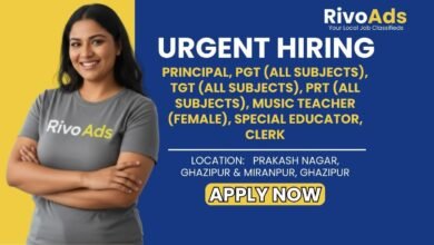 Jobs in Ghazipur Teacher PGT TGT PRT Aryan Public School Scholars Academy