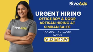 Jobs in Kanpur: Hiring Office Boy and Skilled Plastic Door Maker for Simran Sales Corporation Kanpur