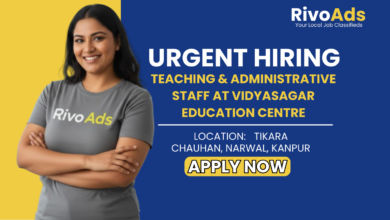 Jobs in Kanpur: Hiring Experienced Teachers, Female Nurse, and Staff for English Medium School in Narwal Kanpur