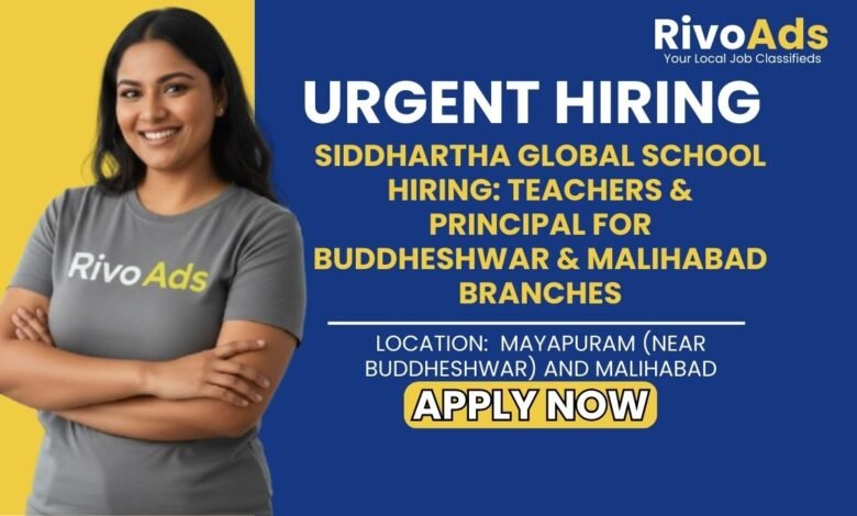 Jobs in Lucknow Siddhartha Global School Recruitment