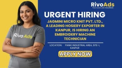 Jobs in Kanpur Embroidery Machine Technician Jagmini Micro Knit Panki
