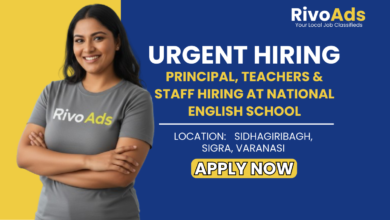 Jobs in Varanasi: Hiring Principal and Teachers for National English School in Varanasi