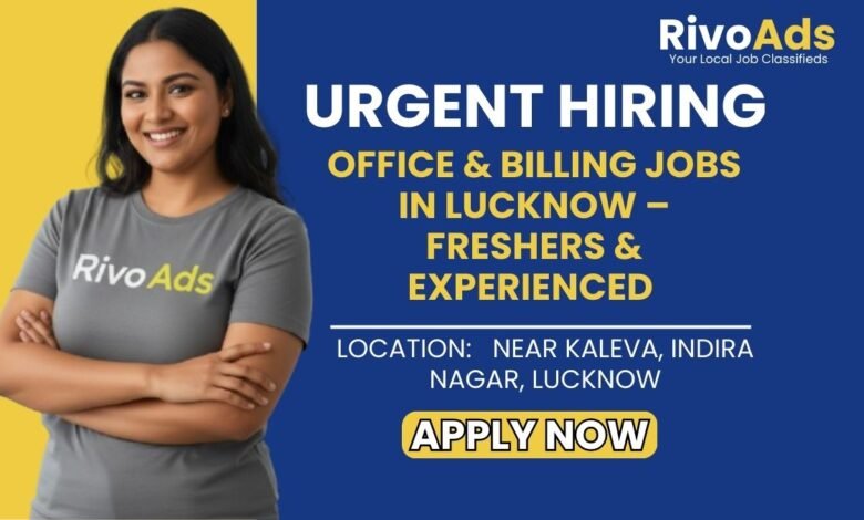 Jobs in Lucknow Office Assistant Tally Billing Indira Nagar