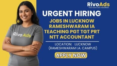 Jobs in Lucknow Rameshwaram IA Teaching PGT TGT PRT NTT Accountant