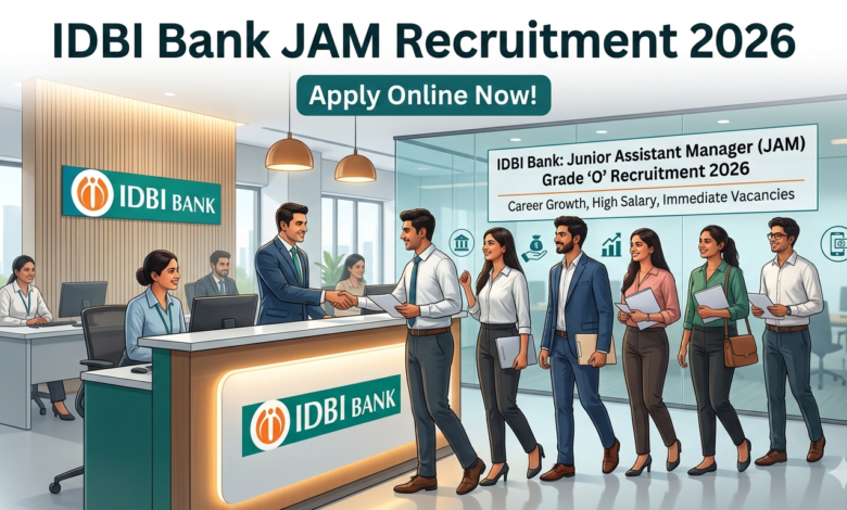 IDBI Bank JAM Recruitment 2026 Official Notification Page