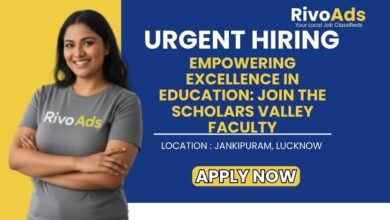 Scholars Valley School Jankipuram Jobs 2026 Faculty Vacancy
