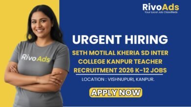 Seth Motilal Kheria SD Inter College Kanpur Teacher Recruitment 2026 K-12 Jobs