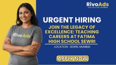 Fatima High School Sewri Recruitment 2026 Assistant Teacher Vacancy
