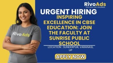 Sunrise Public School Lamhi Varanasi Recruitment 2026 Teaching Vacancy