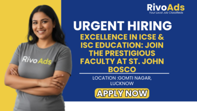 St John Bosco College Lucknow Jobs 2026 PGT Chemistry Vacancy