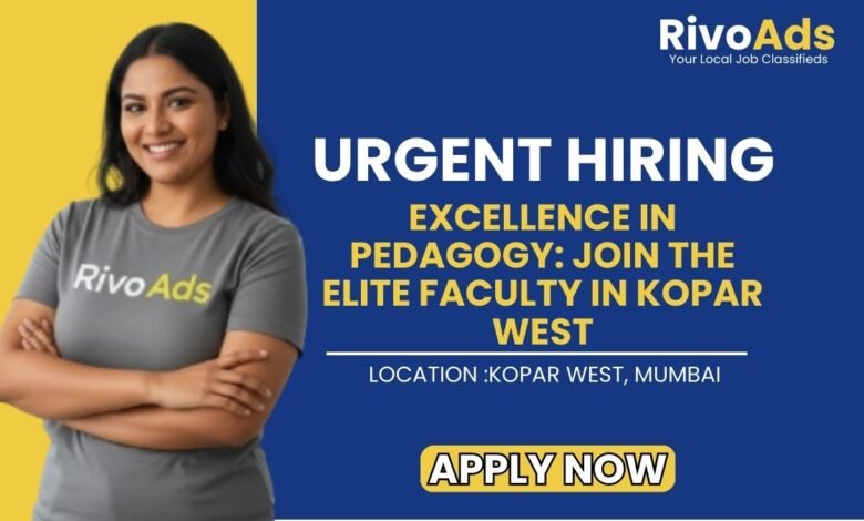 Kopar English Medium School Recruitment 2026 Teacher Vacancy