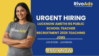 Lucknow Amethi RS Public School Teacher Recruitment 2026 Teaching Jobs