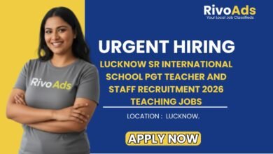Lucknow SR International School PGT Teacher and Staff Recruitment 2026 Teaching Jobs