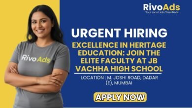 B Vachha High School Dadar Recruitment 2026 Teacher Vacancy