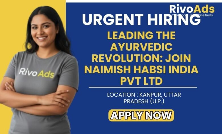 Naimish Habsi India Jobs Kanpur 2026 Marketing Vacancy