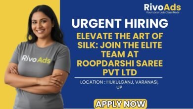 Roopdarshi Saree Pvt Ltd Varanasi Recruitment 2026 Sales Vacancy