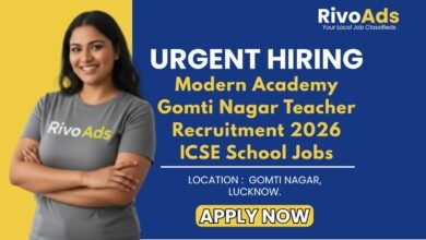 Modern Academy Gomti Nagar Teacher Recruitment 2026 ICSE School Jobs