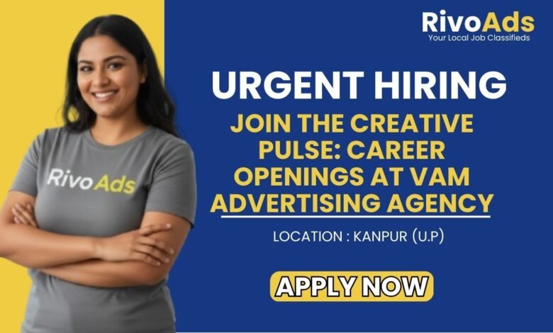 VAM Advertising Agency Jobs 2026 Back Office Vacancy