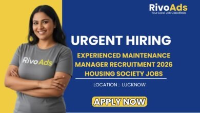 Experienced Maintenance Manager Recruitment 2026 Housing Society Jobs