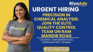 Ram Mandir Road Mumbai QC Chemist Recruitment 2026 Factory Vacancy