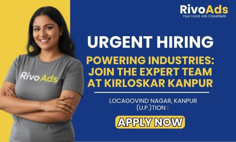 Kirloskar Authorized Dealer Jobs Kanpur 2026 Mechanical Vacancy