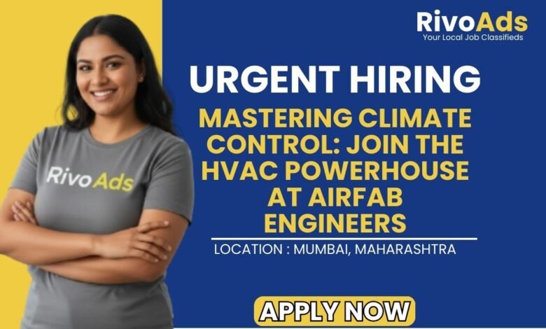Airfab Engineers Mumbai Recruitment 2026 Engineering Vacancy