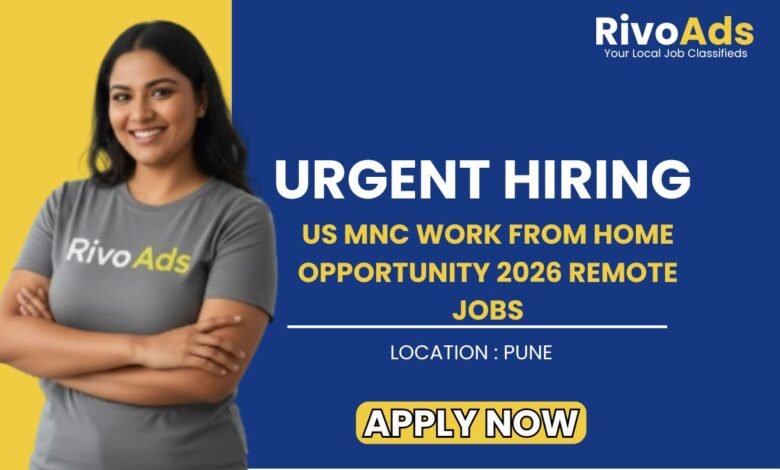 US MNC Work From Home Opportunity 2026 Remote Jobs