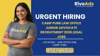 Camp Pune Law Office Junior Advocate Recruitment 2026 Legal Jobs