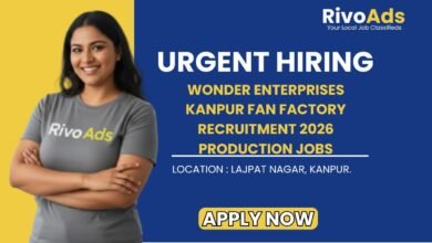 Wonder Enterprises Kanpur Fan Factory Recruitment 2026 Production Jobs