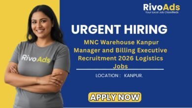 MNC Warehouse Kanpur Manager and Billing Executive Recruitment 2026 Logistics Jobs